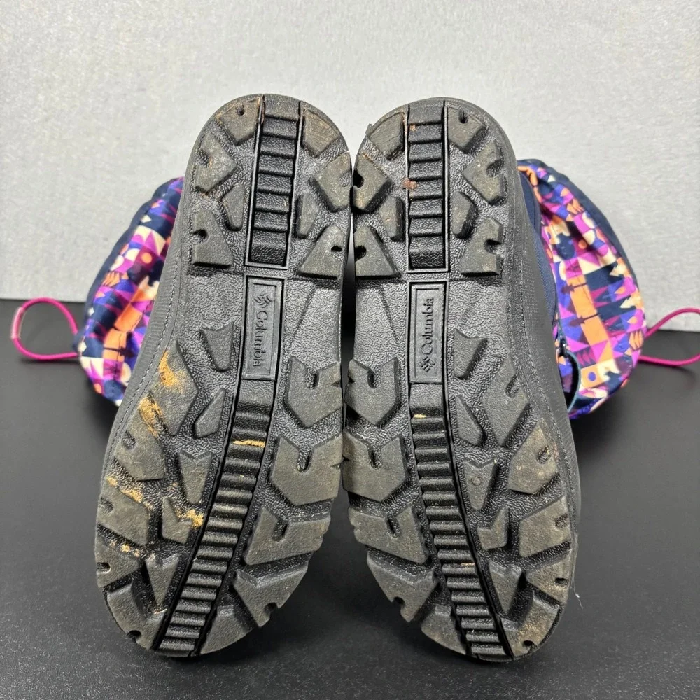 Columbia Powderbug Plus II Print Snow Boots Unisex Youth Size 5 Girls Winter